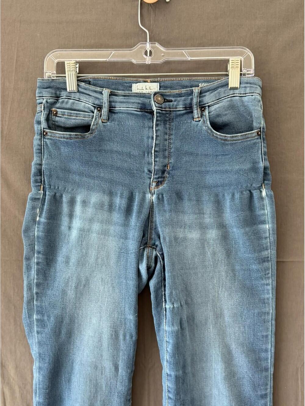 Nicole Miller NY Soho High Rise Skinny Jeans Womens Size 10 Blue Stretch Denim